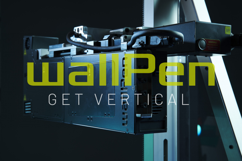 wallPen vertical printer in action